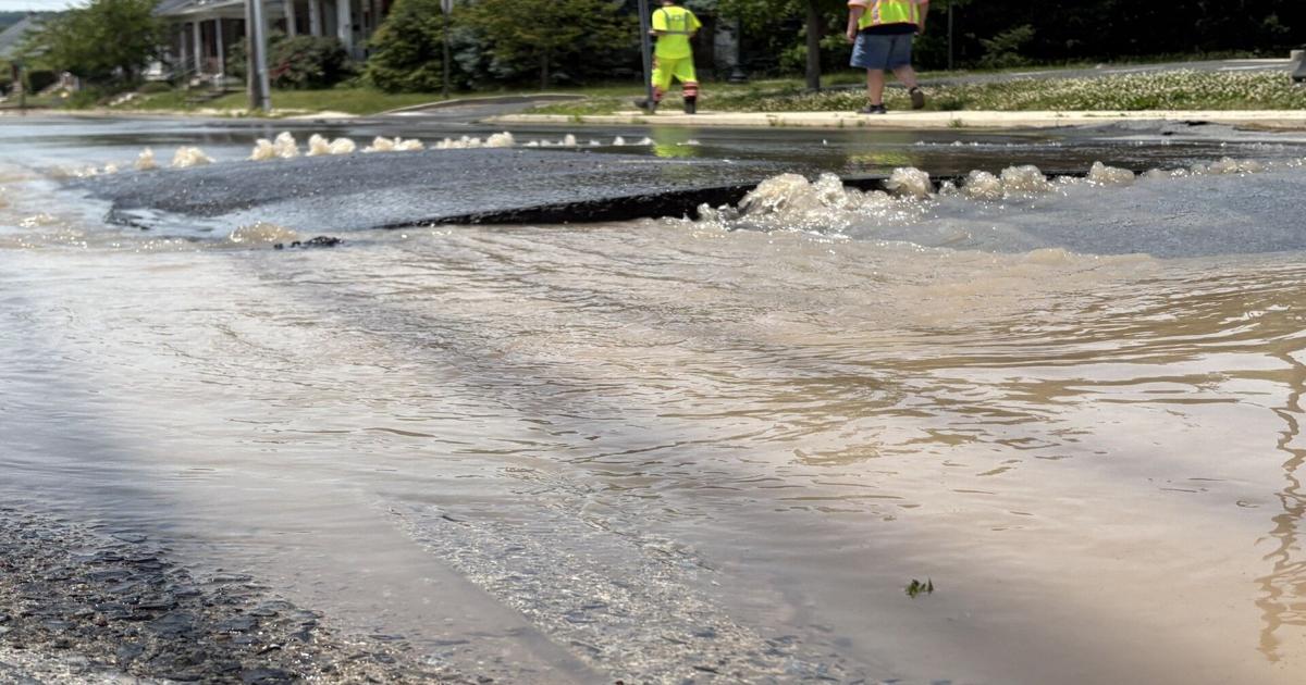 Coopersburg water main break diverts traffic | Southern Lehigh County
