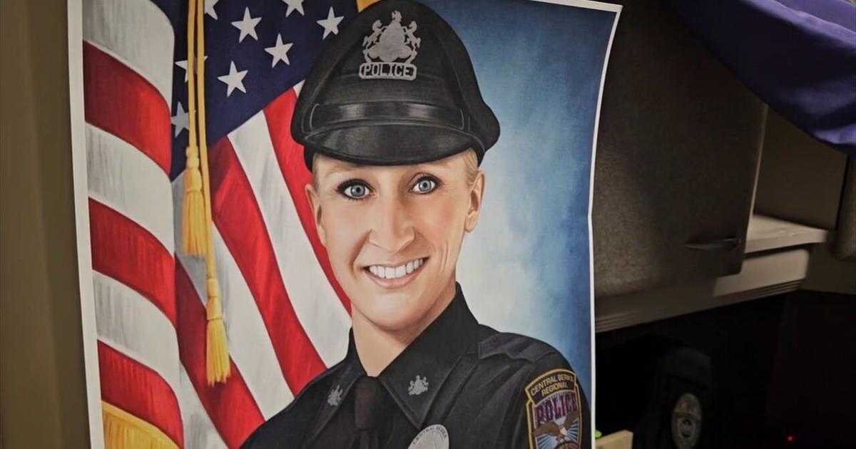 Philadelphia police officer creates painting for fallen Central Berks police officer | Berks Regional News