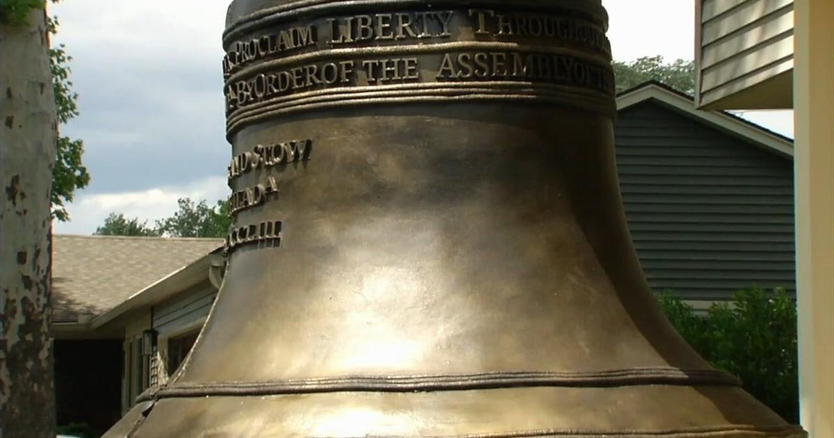 Easton man creates full-scale Liberty Bell replica using cardboard, paper mache techniques | Easton Area
