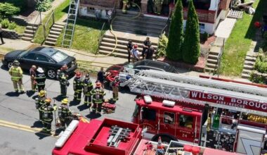 Multiple firetrucks respond to house fire in Wilson Borough | Easton Area