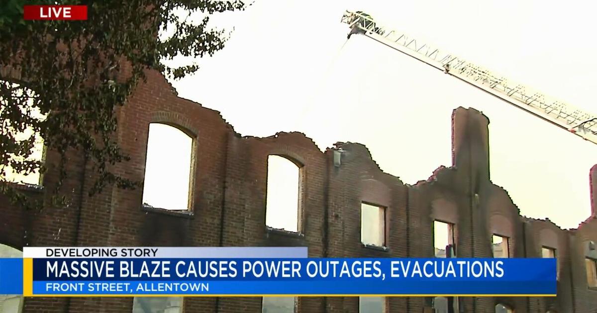 'Ashes coming from the sky': Massive fire at former Allentown warehouse forces evacuations, displaces families | Allentown Area