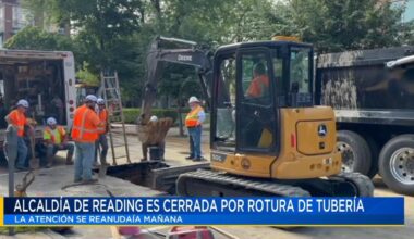 Rotura de tubería obliga al cierre temporal de la alcaldía de Reading | Noticias