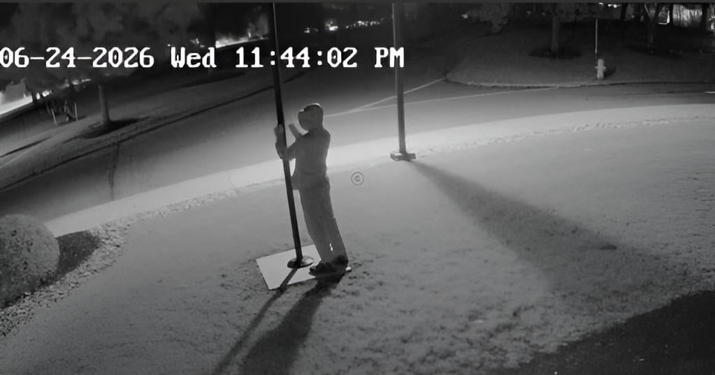 Police seek suspect in Palmer Twp. flag theft captured on surveillance footage | Crime Stories