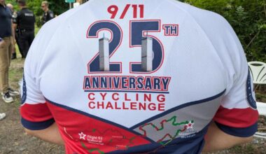 'It's a history lesson, it's a remembrance': 9/11 trail tour cyclists stop in Lehigh Valley | Slate Belt Area