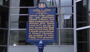 Historical marker in Pittsburgh honors George B. Vashon