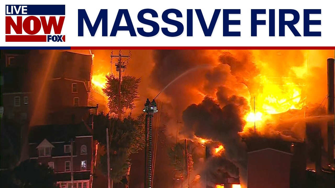 WATCH: Massive structure fire breaks out in Pennsylvania