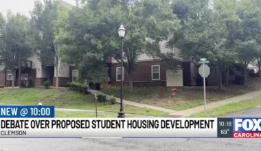 Clemson City Council approves first reading of student housing development on Pine Street