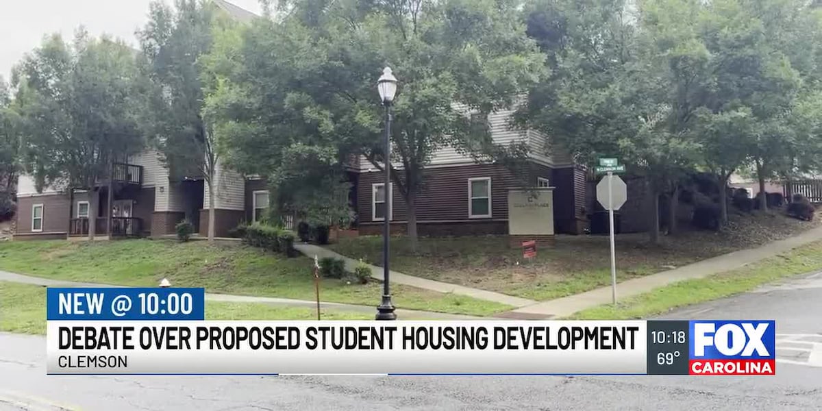 Clemson City Council approves first reading of student housing development on Pine Street