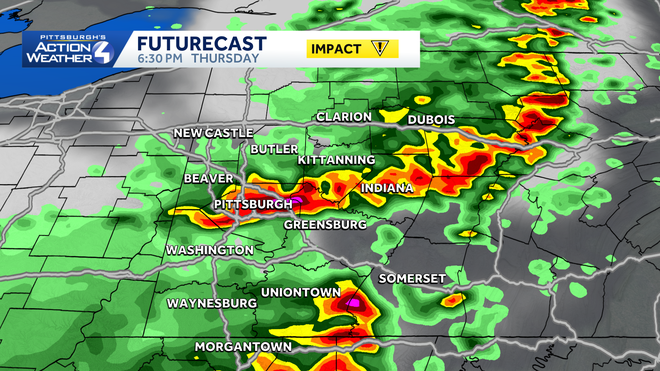 A line of storms is likely this afternoon and evening across Western PA. a line of storms is likely this afternoon and evening across western pa.
