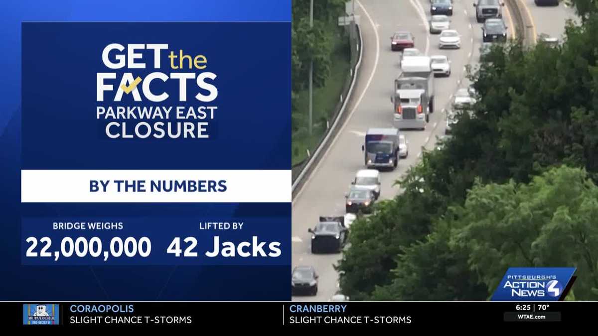 Pittsburgh Parkway East closure timeline for bridge replacement