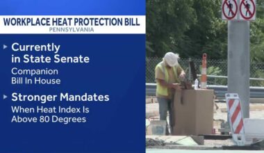 Pennsylvania lawmakers propose heat safety bill for outdoor workers