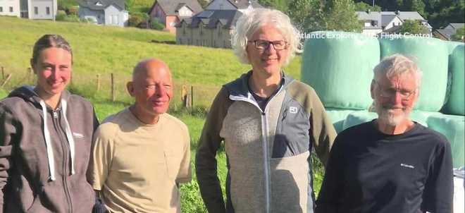 A Pennsylvania man was part of the first crew to cross the Atlantic Ocean in a hydrogen-powered balloon, completing the journey in just over 70 hours. a pennsylvania man was part of the first crew to cross the atlantic ocean in a hydrogen-powered balloon, completing the journey in just over 70 hours.