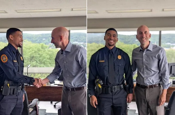 Bethlehem Police Department welcomes Officer Sean Artis, sworn in by Mayor Reynolds, to enhance community safety and relations
