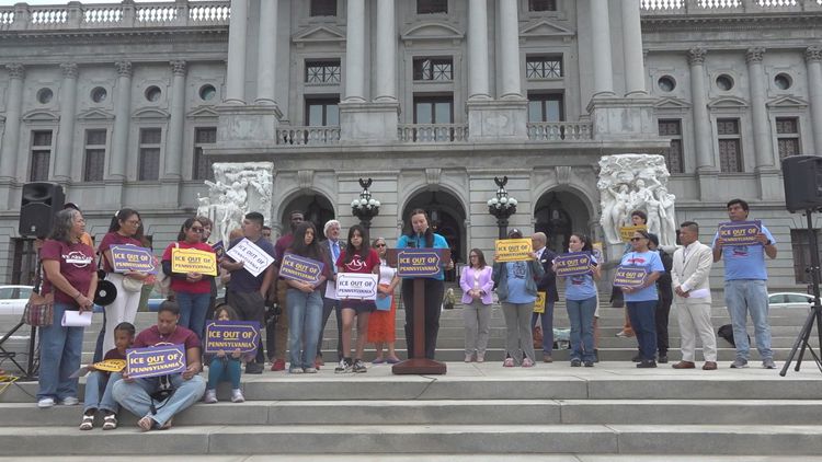 Advocates, lawmakers rally at Pennsylvania Capitol to push limits on ICE operations