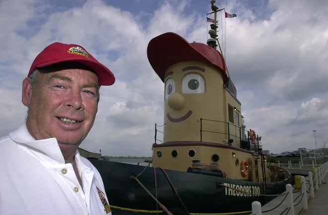Orval Banefield, captain of the Theodore Too, out of Halifax, Nova Scotia, gave tours of the tug in August 2001 at an Erie Maritime Museum berth.