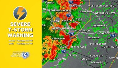 Thunderstorm Watch issued for all of Western Pennsylvania