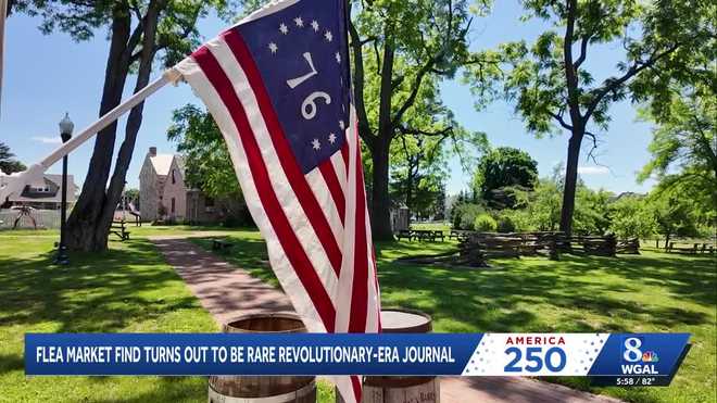 A Cumberland County historic re-enactor uncovered a rare journal from Pennsylvania's House of Representatives, dating back to 1776, at the Williams Grove Flea Market in March. a cumberland county historic re-enactor uncovered a rare journal from pennsylvania's house of representatives, dating back to 1776, at the williams grove flea market in march.