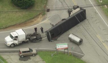 Pennsylvania tractor-trailer crash on Route 885, Jefferson Hills