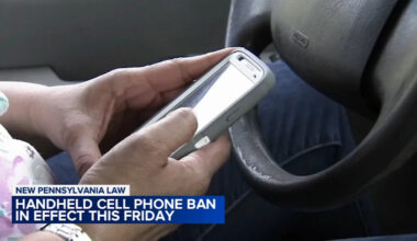 Pennsylvania to begin issuing citations under new handheld phone ban