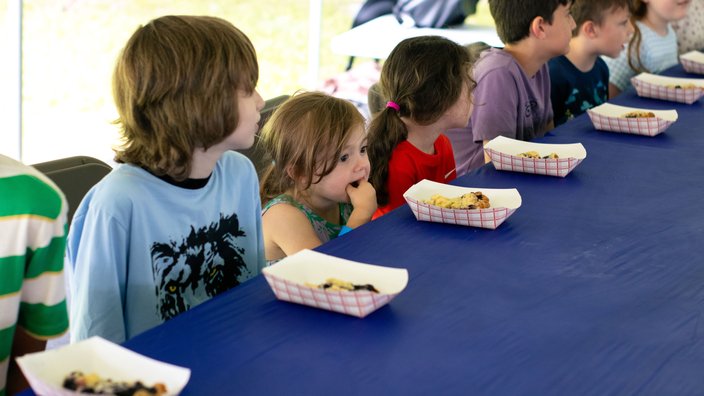 Blueberry Festival - pie eating contest