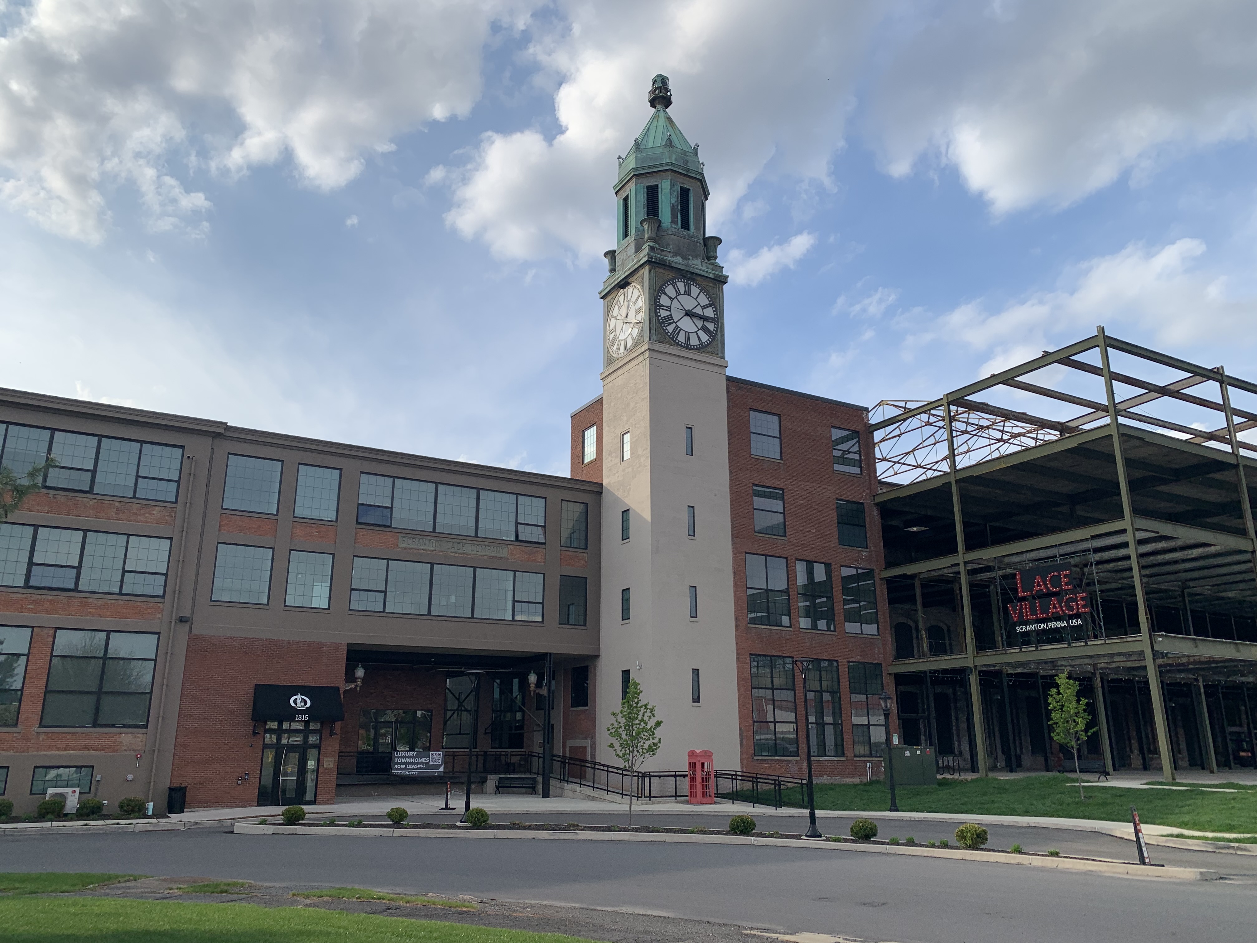 Lace Village, a mixed-use redevelopment of the former Scranton Lace...
