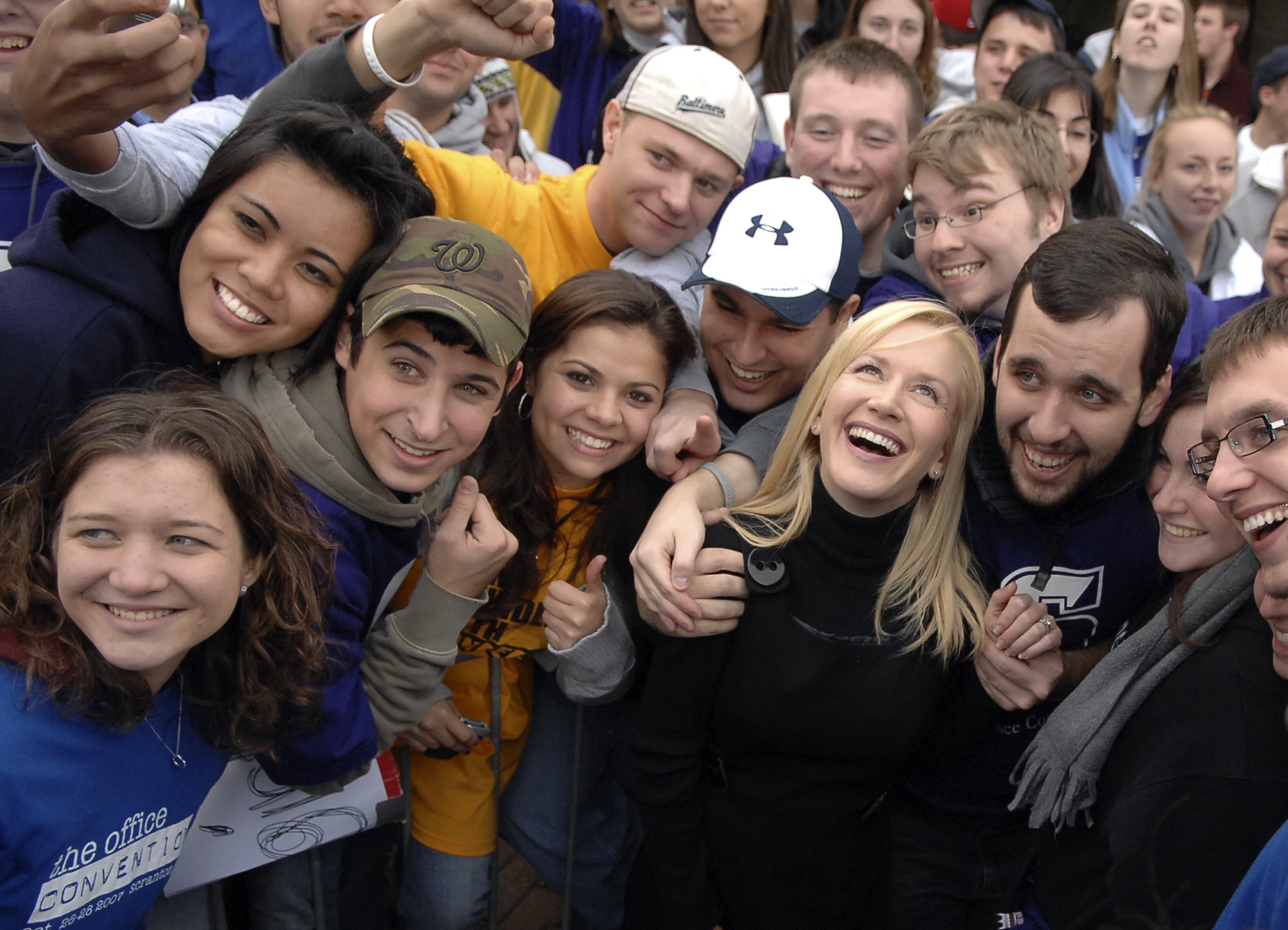 “The Office” cast member Angela Kinsey poses for a photo...