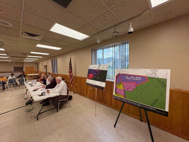 Jenkins Twp. supervisors on Monday postponed a vote on a revised data center ordinance after citizens expressed concerns over a new proposed zoning map. (Bob Kalinowski / Staff Photographer)