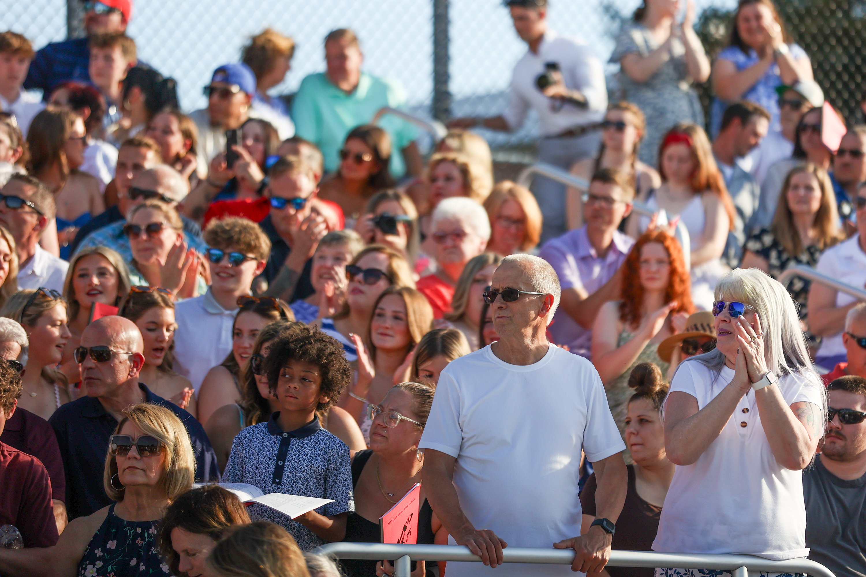 Loved ones cheer during the 60th annual Pittston Area commencement...