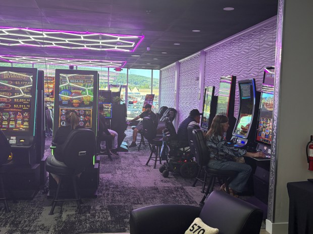 Slot-like skill game machines have proliferated across the state and Northeast Pennsylvania, including at this location in the Keyser Oak Shopping Center in Scranton. (Bob Kalinowski / Staff Photographer)