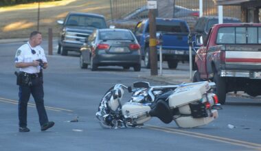 Upper Darby motorcycle officer struck