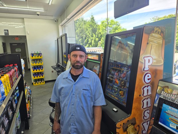 Eddie Maher, manager at Sunoco in Spring Township, said he thinks that skill games should be allowed to remain in convenience stores. (Keith Dmochowski - Reading Eagle)