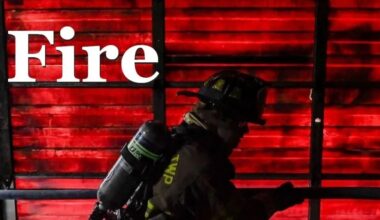 Firefighters handle electronics on fire in Collingdale
