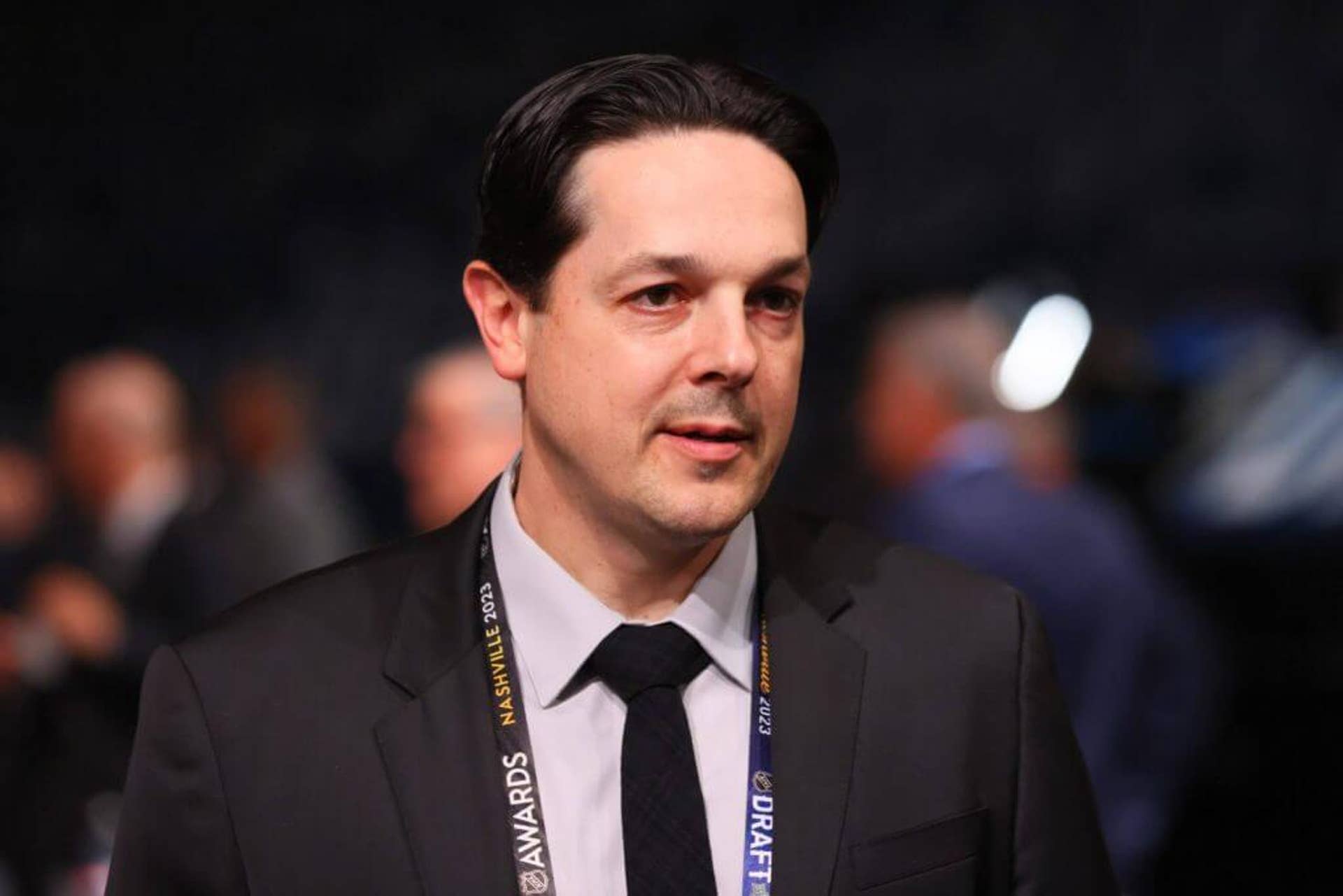 Daniel Brière of the Philadelphia Flyers attends the 2023 NHL Draft.