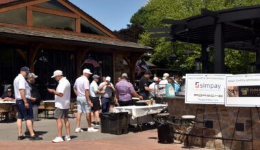 The 6th Annual Golf Outing benefiting the St. Demetrios Greek Language School of Upper Darby took place on June 8 at Penn Oaks Country Club in West Chester, PA. Photo: Courtesy of St. Demetrios Upper Darby, PA