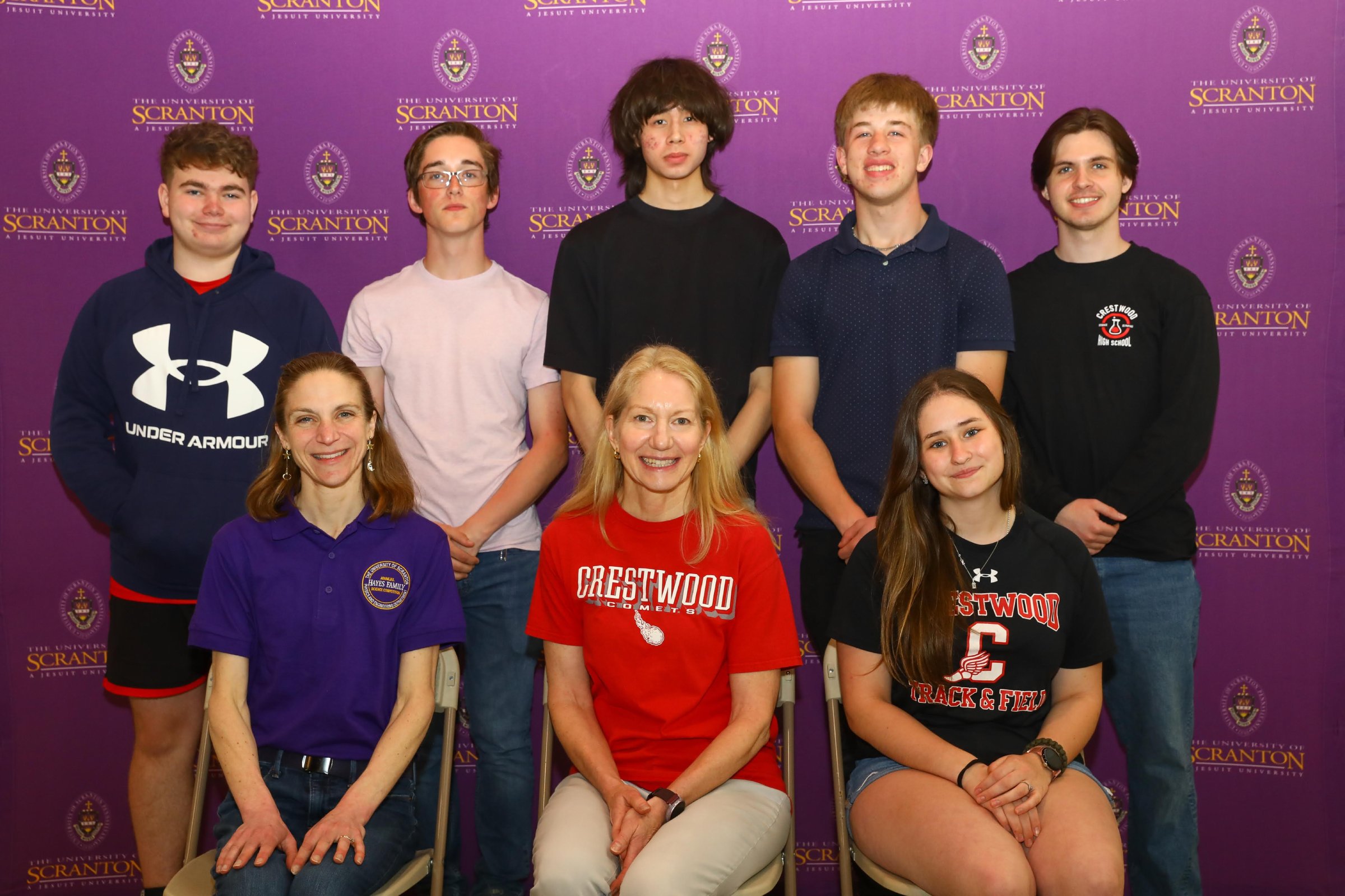 Crestwood team members include, from left, first row, Rachel Frissell,...
