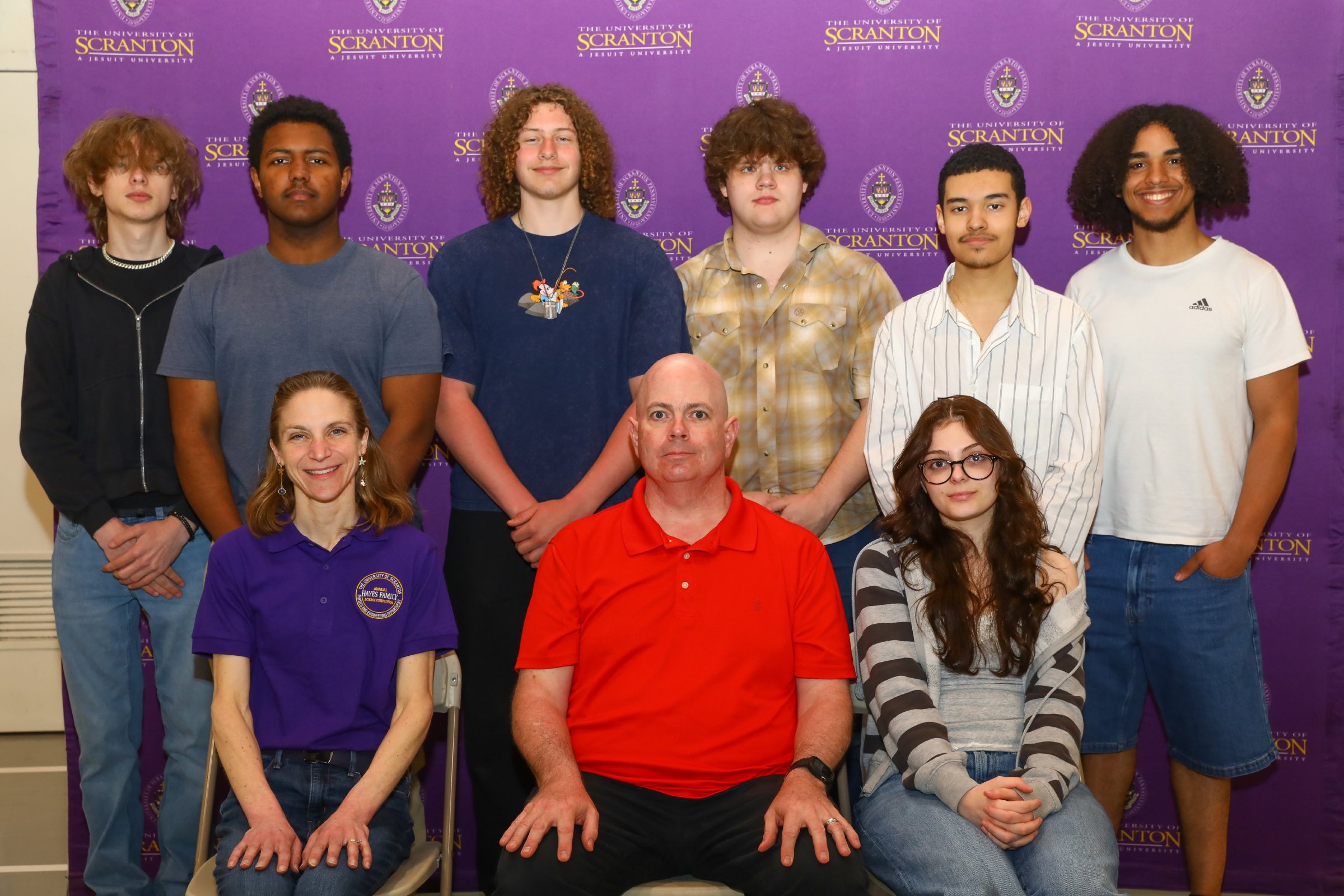 Hazleton Area team members include, from left, first row, Rachel...