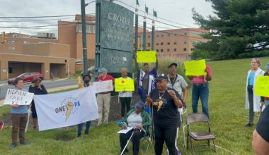 One Pennsylvania holds health care rally outside former CCMC