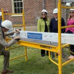 A recent beam signing was held recently to mark the latest stage of construction on the “Overlook on History” bridge in Bethlehem. PHOTO/HBMS