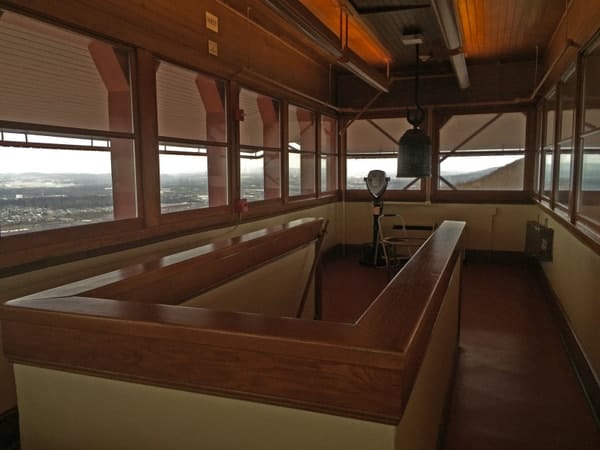 Interior of the Reading Pagoda in Berks County, Pennsylvania