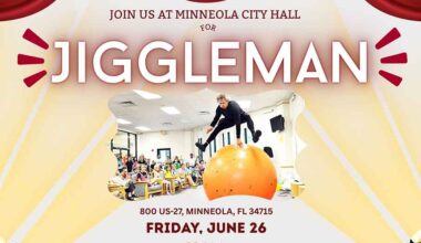 Come Witness The Amazing JiggleMan FREE Summer Reading Event At Minneola City Hall Gym