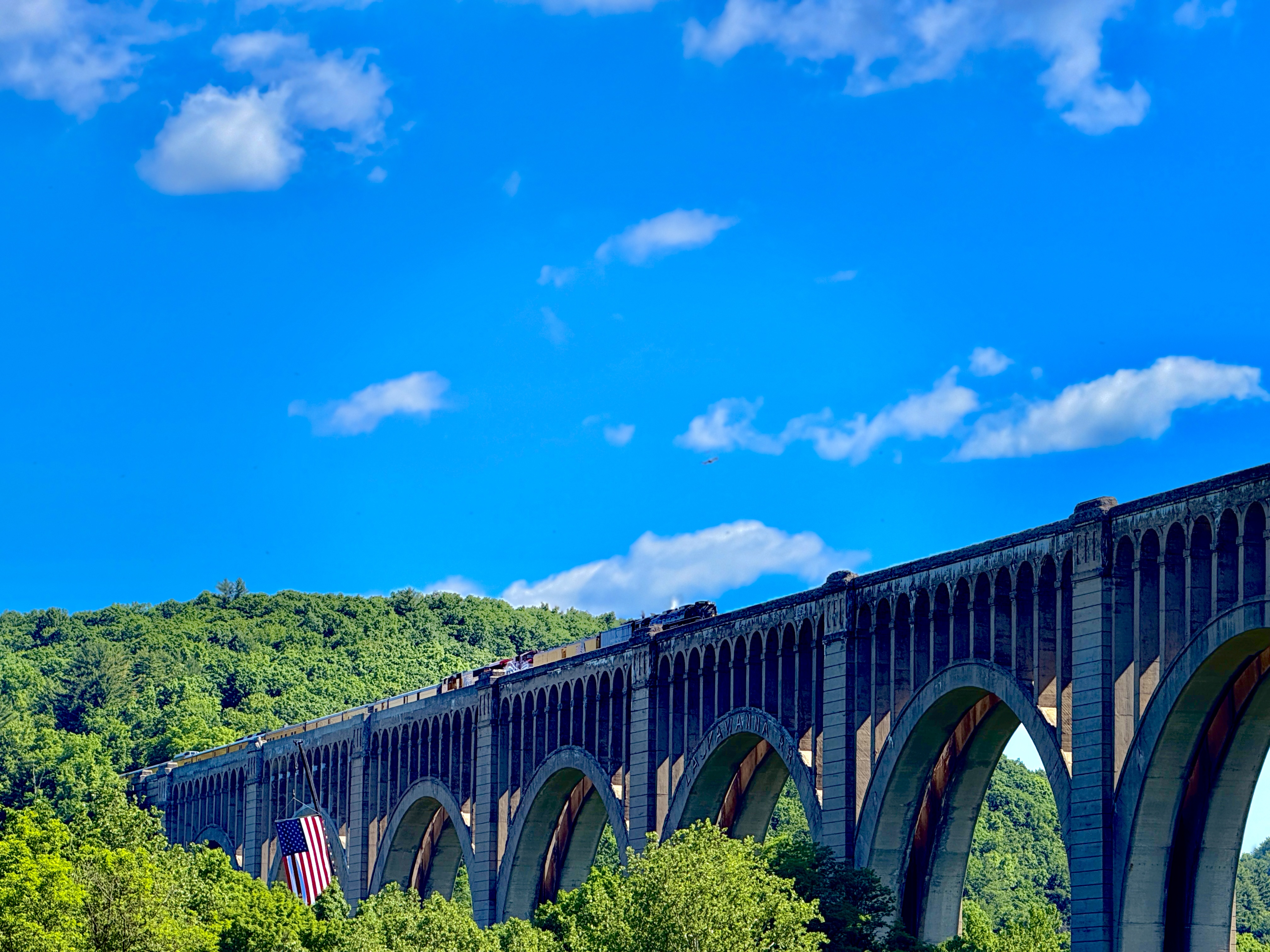 The Big Boy crosses the Nicholson Viaduct on Saturday, June...