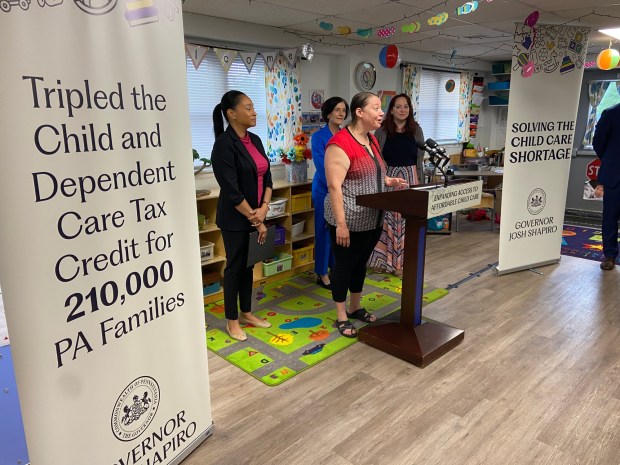 Angie Miller, director of Boyertown Children's Center, said programs like the one included in last year's state budget, helped her attract one more worker of the four more she needs. (Evan Brandt -- MediaNews Group)