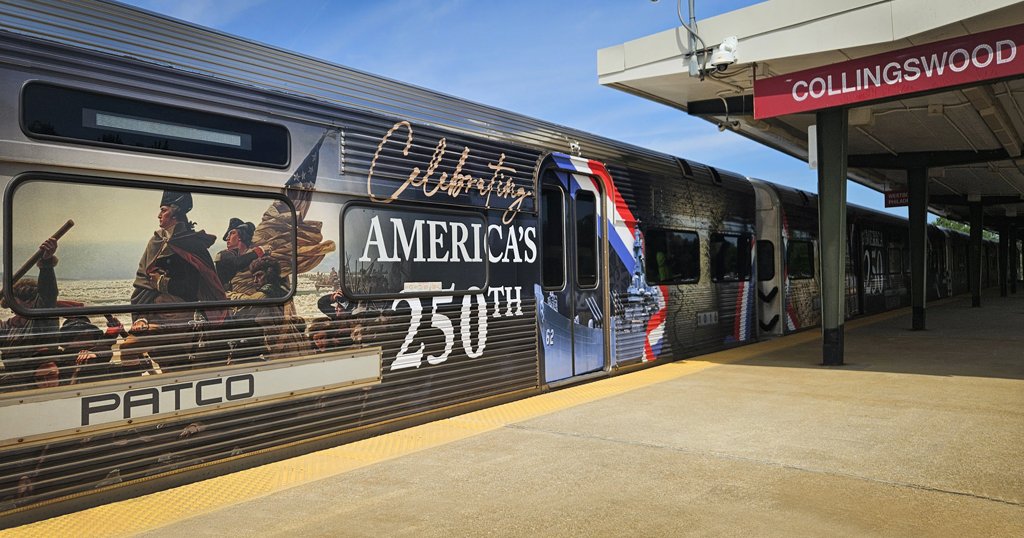 PATCO reveals train designed for country’s 250th anniversary
