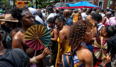 The crowd along South Street at the Odunde Festival Sunday June 14, 2026.