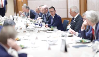 Pennsylvania Governor Josh Shapiro speaking during US-Canada Summit
