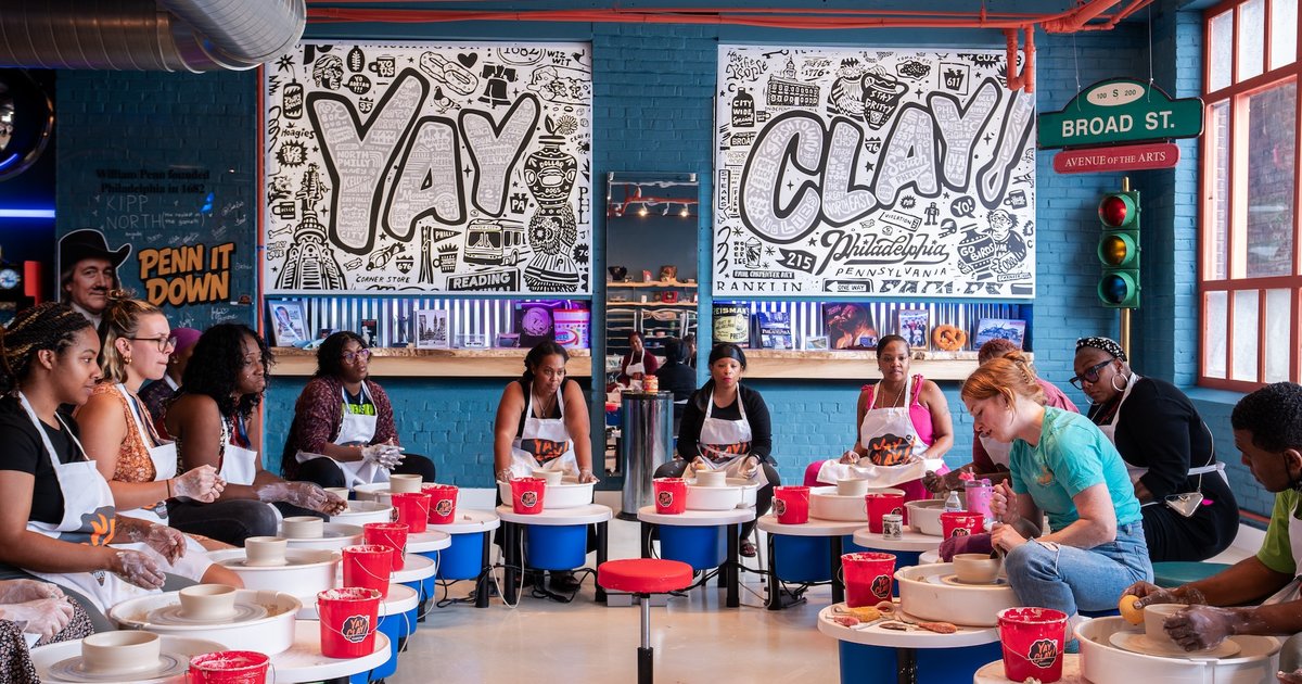 Yay Clay's new Philly Room puts a Philadelphia twist on pottery date nights