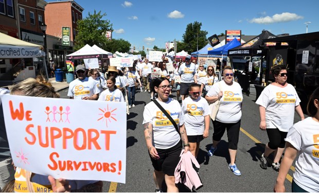 The Safe Berks Walk for No More begins the Art on the Avenue in West Reading on Saturday, June 20, 2026.    (BILL UHRICH/READING EAGLE)
