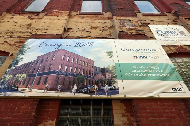 The developers plan to consolidate 10 parcels 201 through 225 S. Sixth St. and 216 through 226 Plum St. for the senior housing project, known as Cornerstone on Sixth. (BILL UHRICH/READING EAGLE)