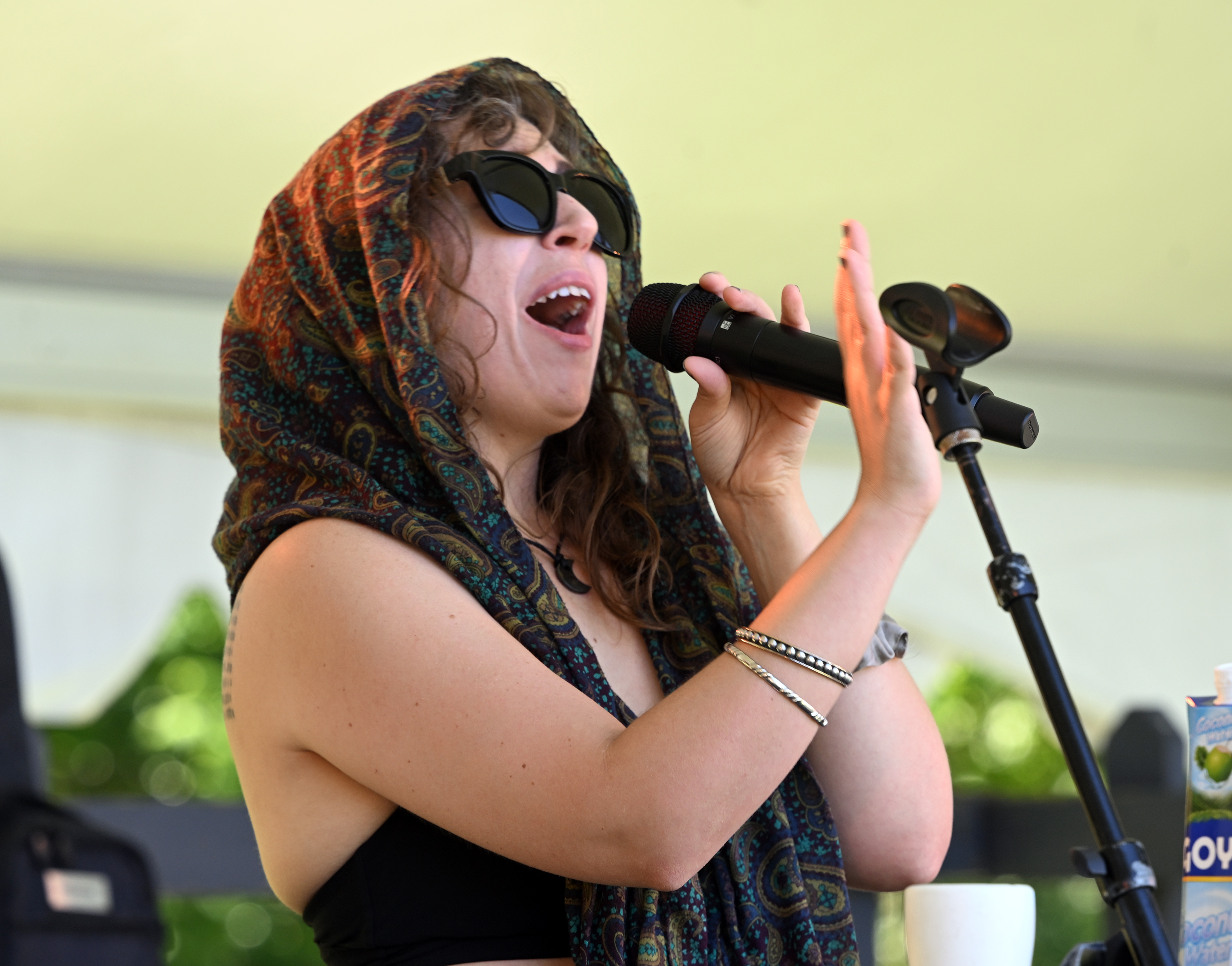 Allyssa Allen of the band Rio Bossa from Easton sings...