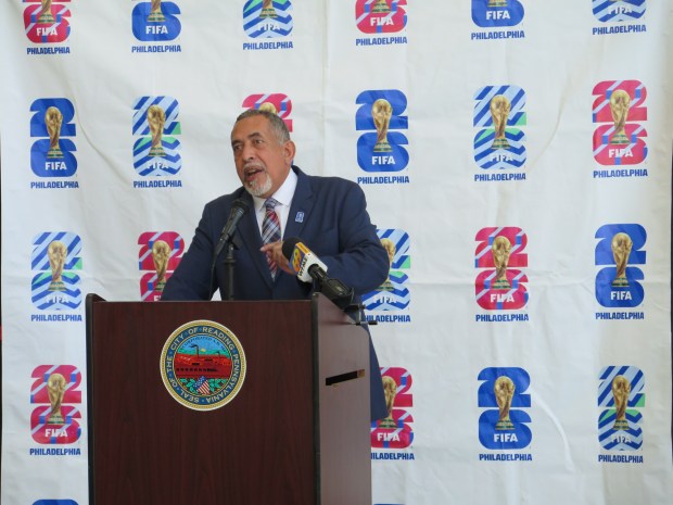 Reading Mayor Eddie Moran says Reading's World Cup Fan Zone will have something for everyone. (DAVID MEKEEL - READING EAGLE)